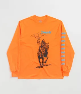 Dungeon Knight Castle Long Sleeve T-Shirt - Orange