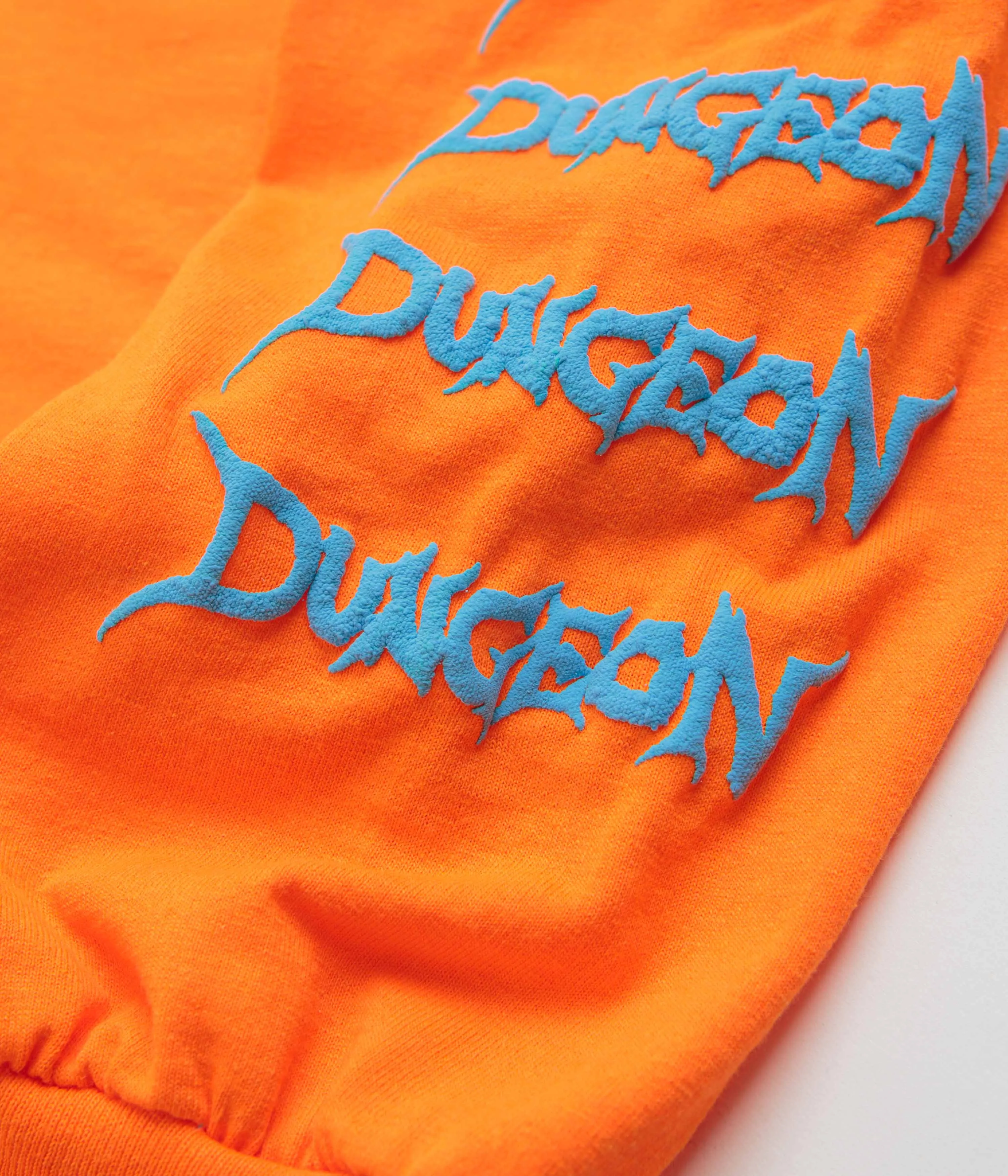 Dungeon Knight Castle Long Sleeve T-Shirt - Orange