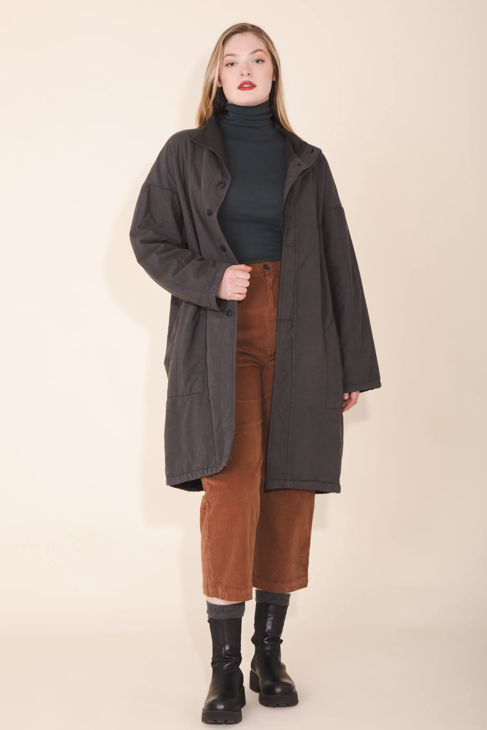 Ecotone Coat in Graphite