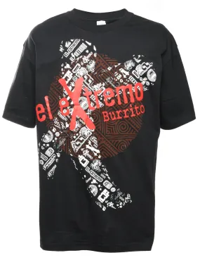 El Extremo Burrito Printed T-shirt - XL