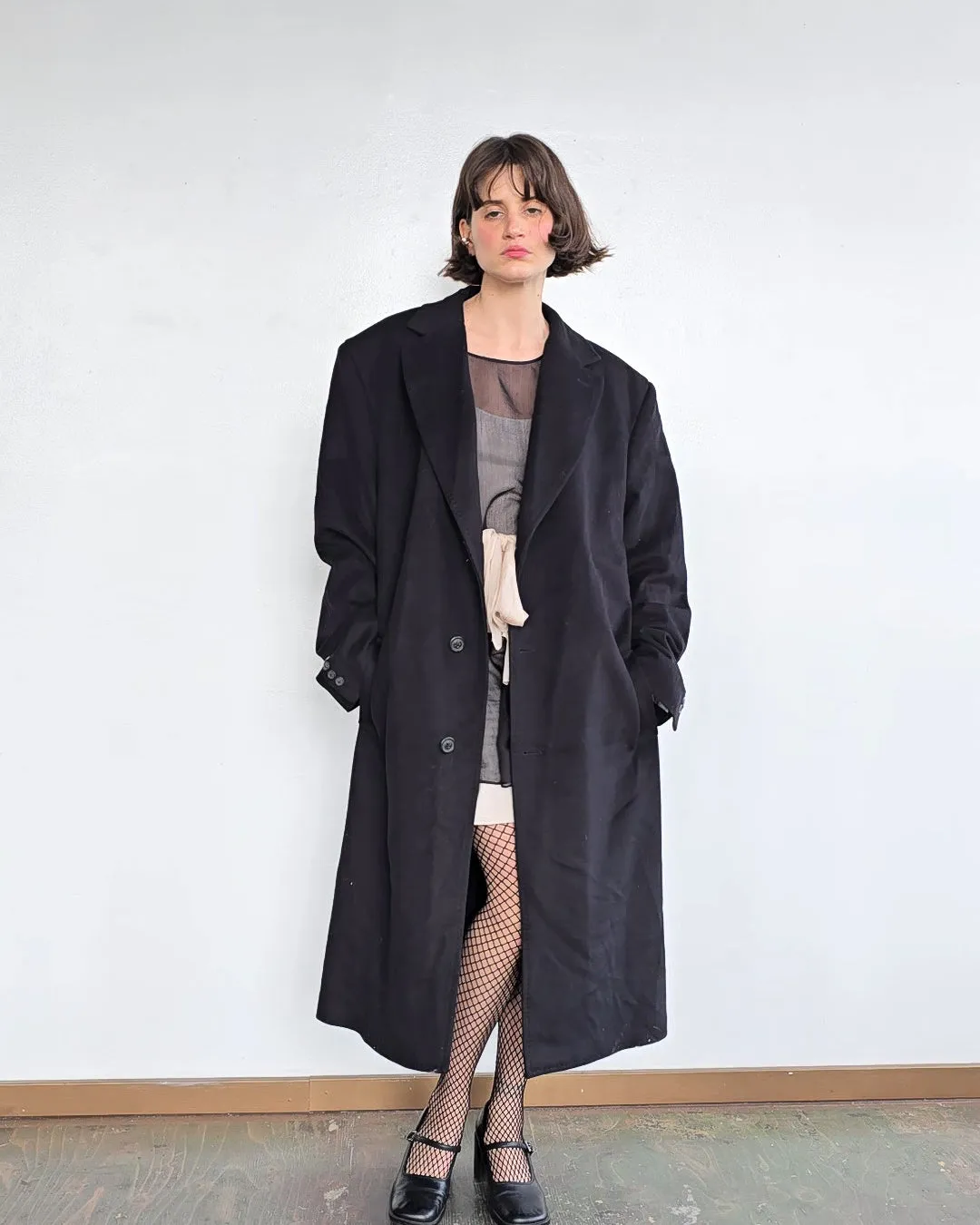 Essential Maxi Black Coat (L)