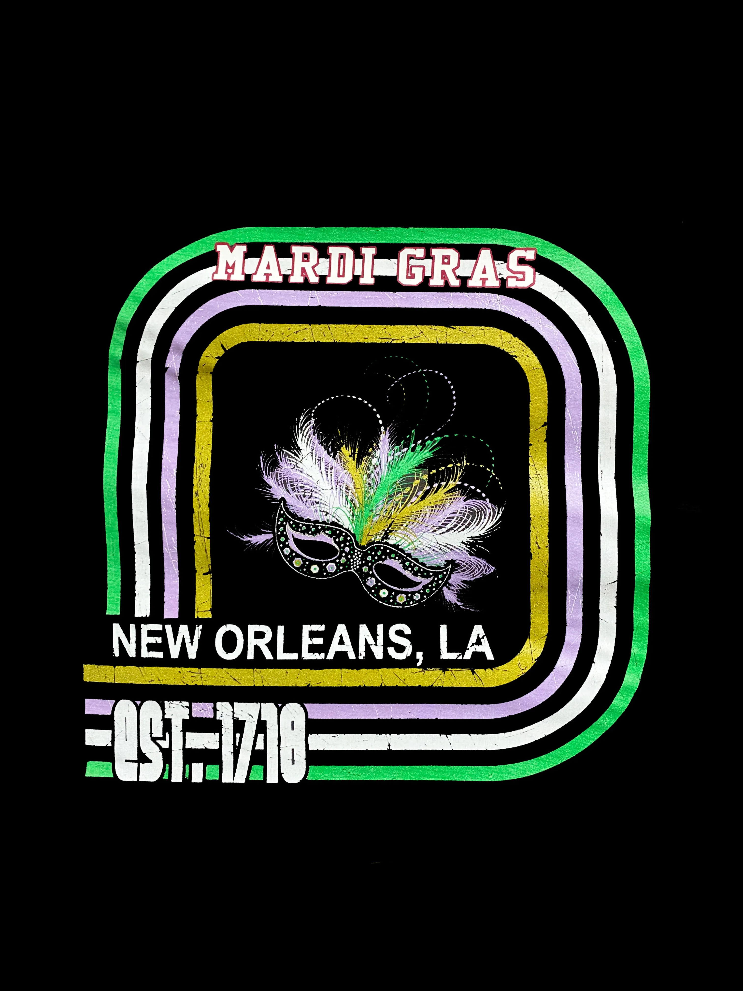 Est. 1718 Mardi Gras T-Shirt (Long or Short Sleeve)