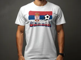 European Football Tournament Serbia T-Shirt, Football Shirt Unisex, Soccer Fan Tee, Serbia Football Shirt, Euro Championship 2023 Tee