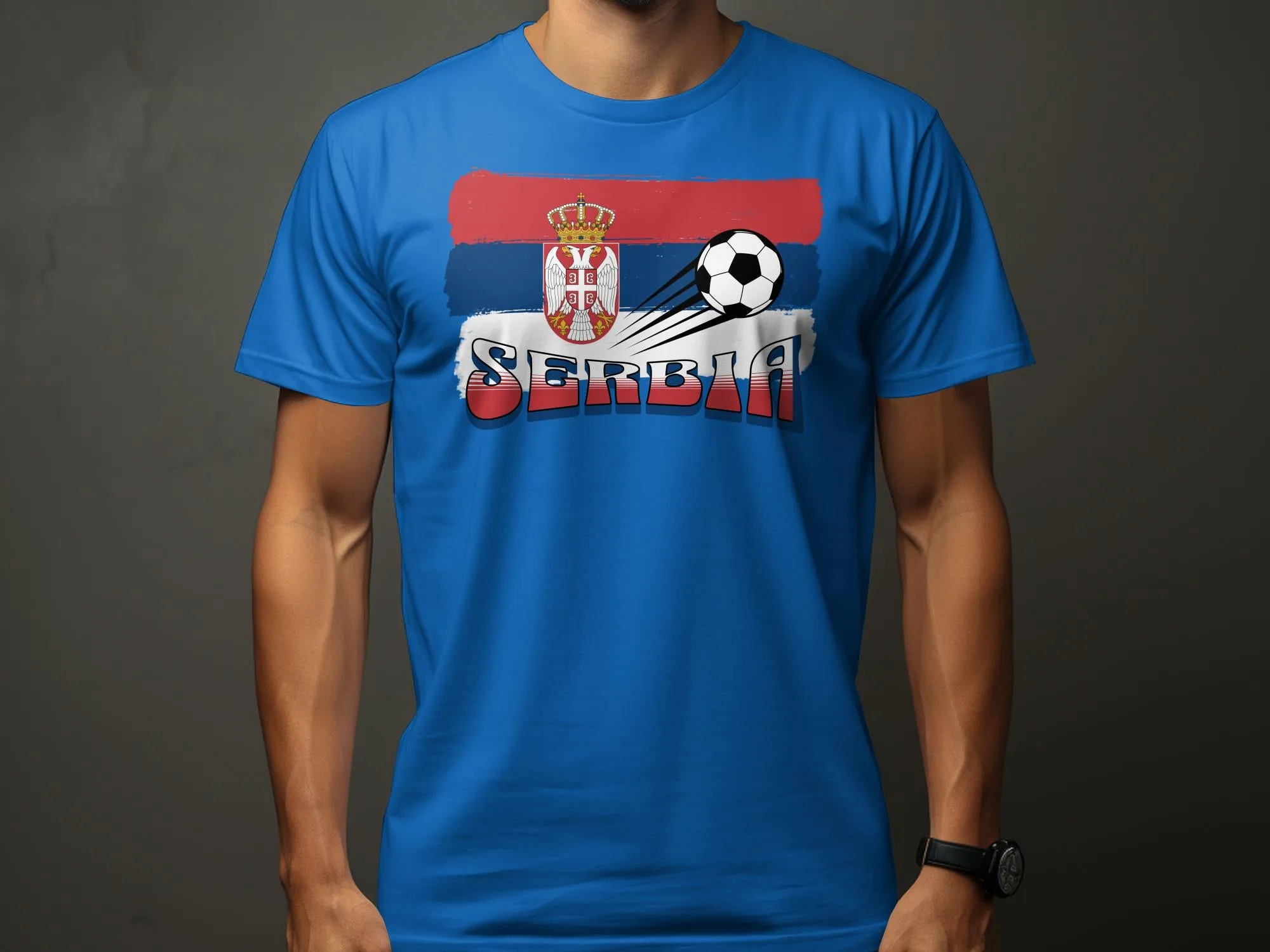 European Football Tournament Serbia T-Shirt, Football Shirt Unisex, Soccer Fan Tee, Serbia Football Shirt, Euro Championship 2023 Tee