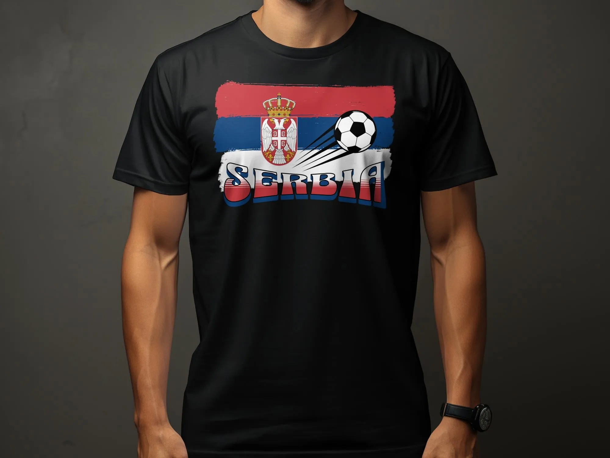 European Football Tournament Serbia T-Shirt, Football Shirt Unisex, Soccer Fan Tee, Serbia Football Shirt, Euro Championship 2023 Tee