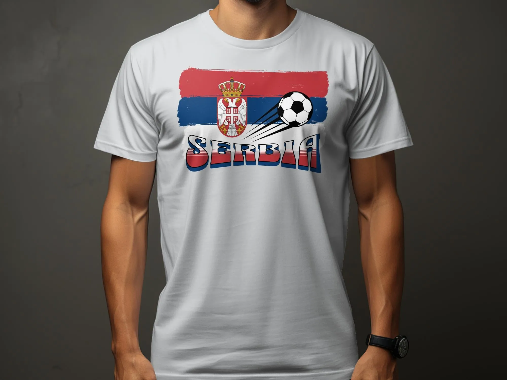 European Football Tournament Serbia T-Shirt, Football Shirt Unisex, Soccer Fan Tee, Serbia Football Shirt, Euro Championship 2023 Tee