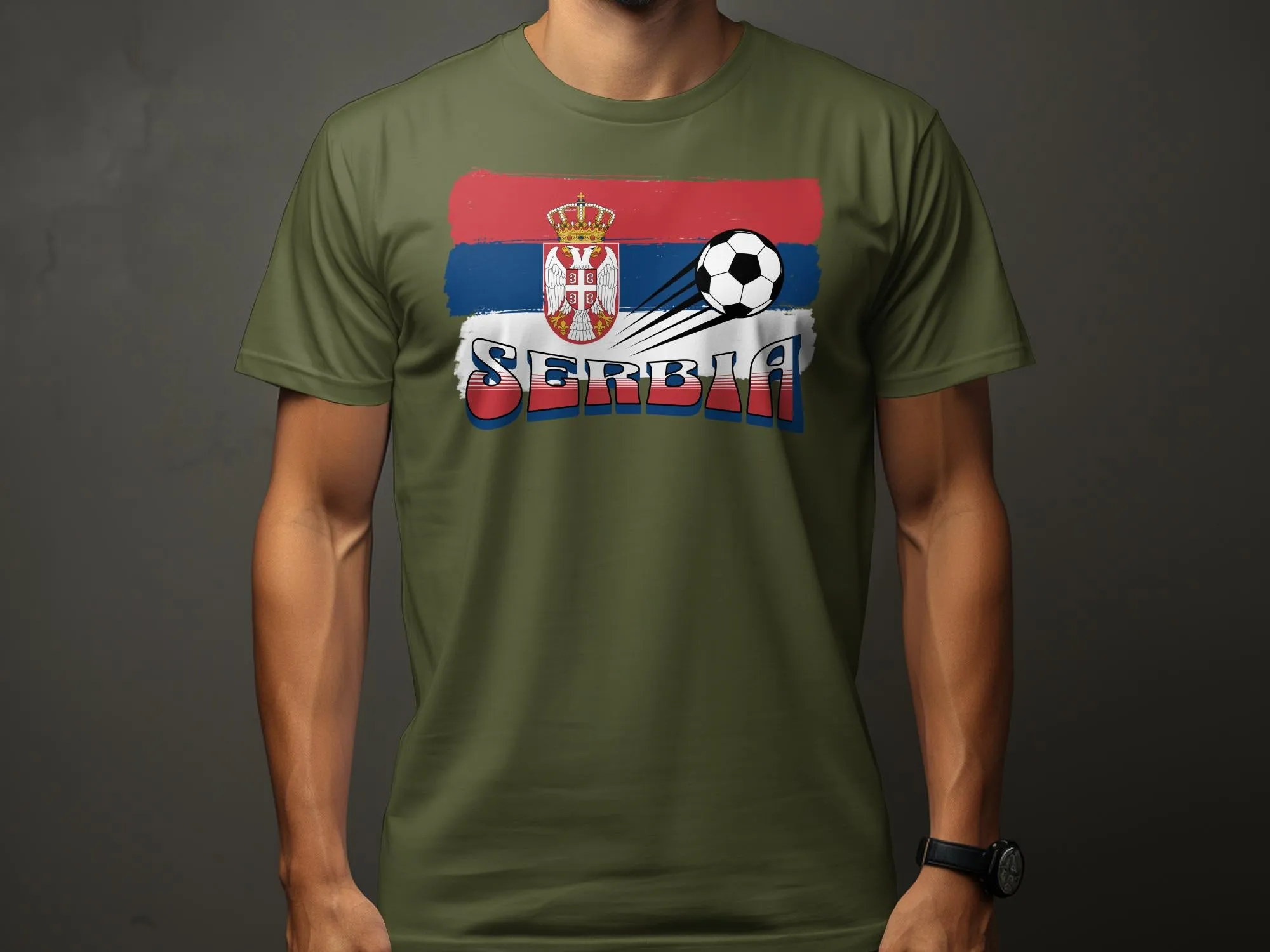 European Football Tournament Serbia T-Shirt, Football Shirt Unisex, Soccer Fan Tee, Serbia Football Shirt, Euro Championship 2023 Tee