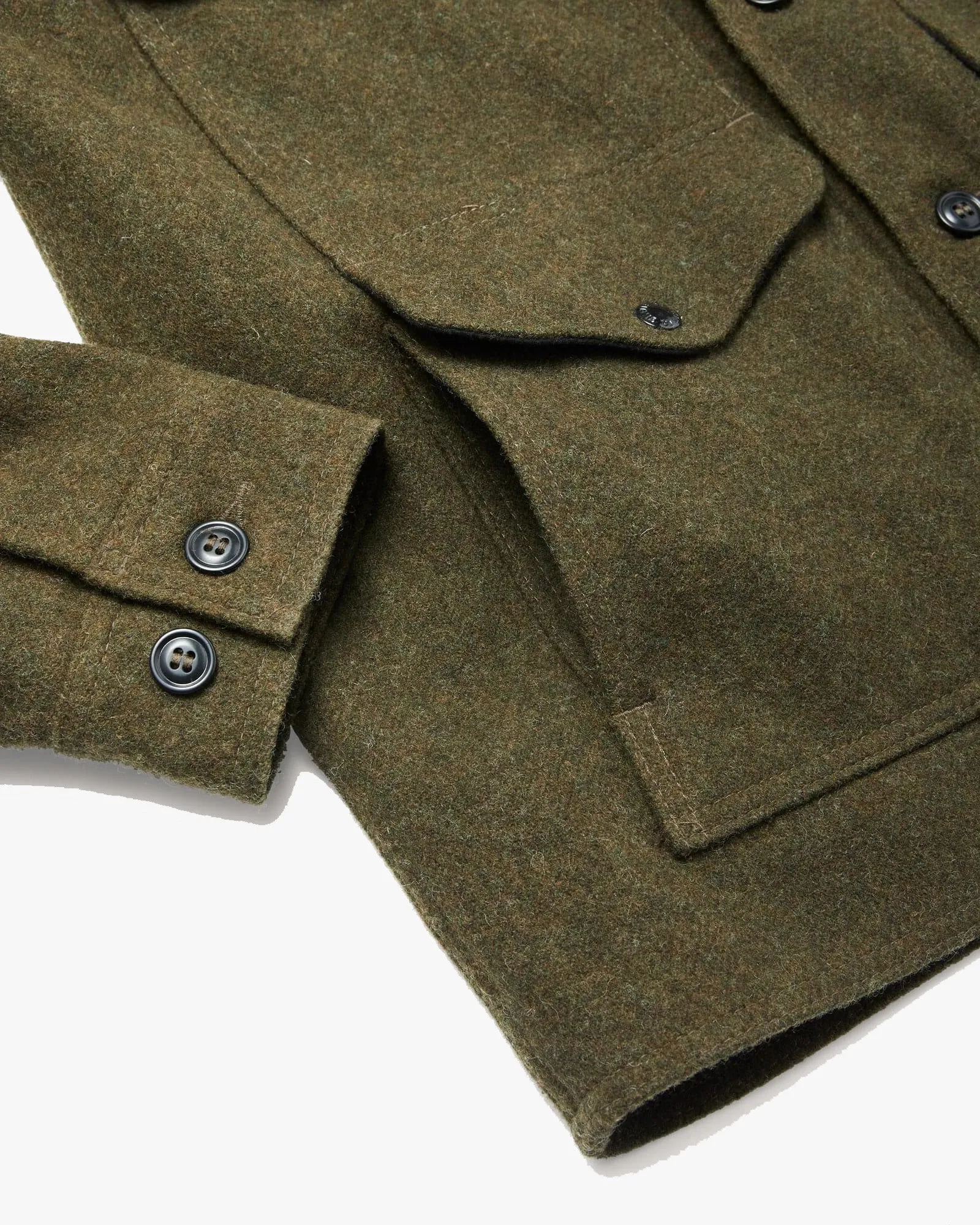 Filson Wool Mackinaw Cruiser Coat - Forest Green