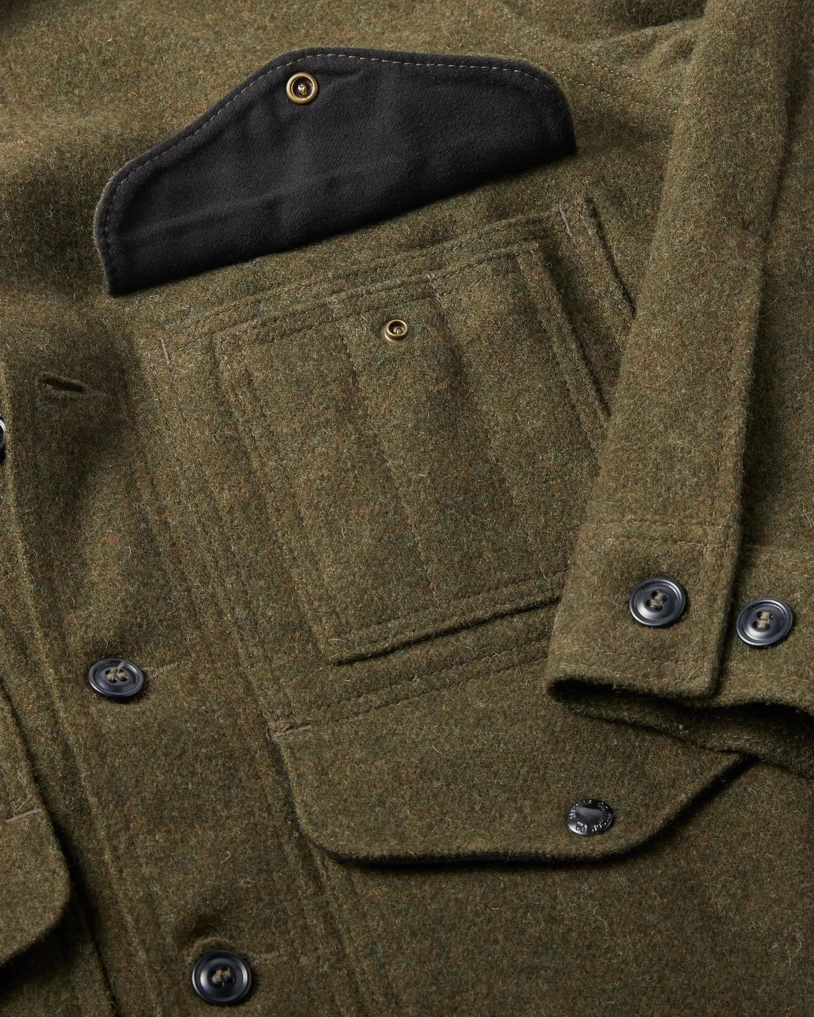 Filson Wool Mackinaw Cruiser Coat - Forest Green