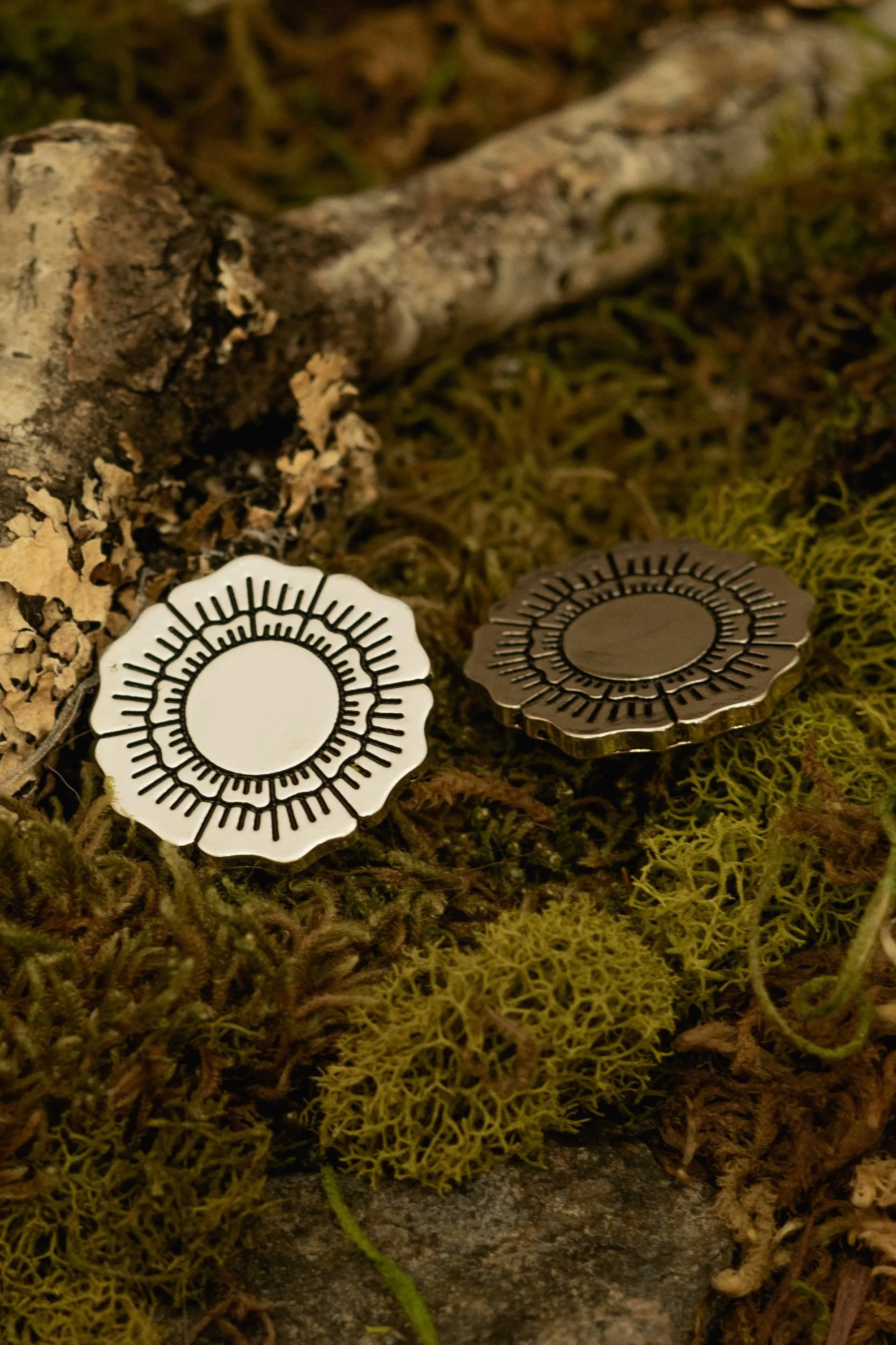 Floral Collar Clips