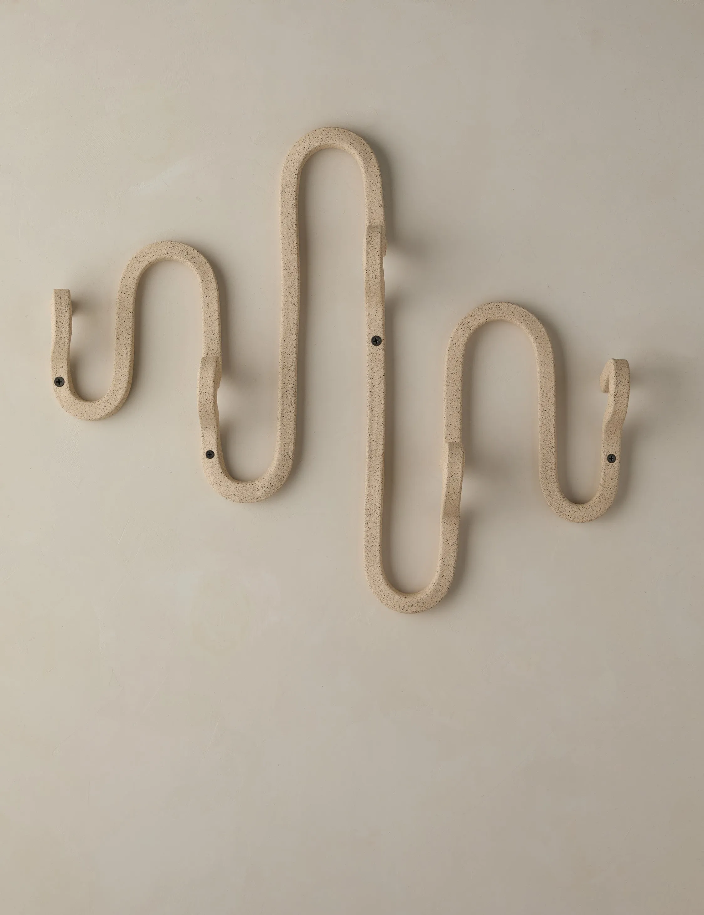 For-Everything Horizontal Coat Rack by SIN Ceramics, Sand