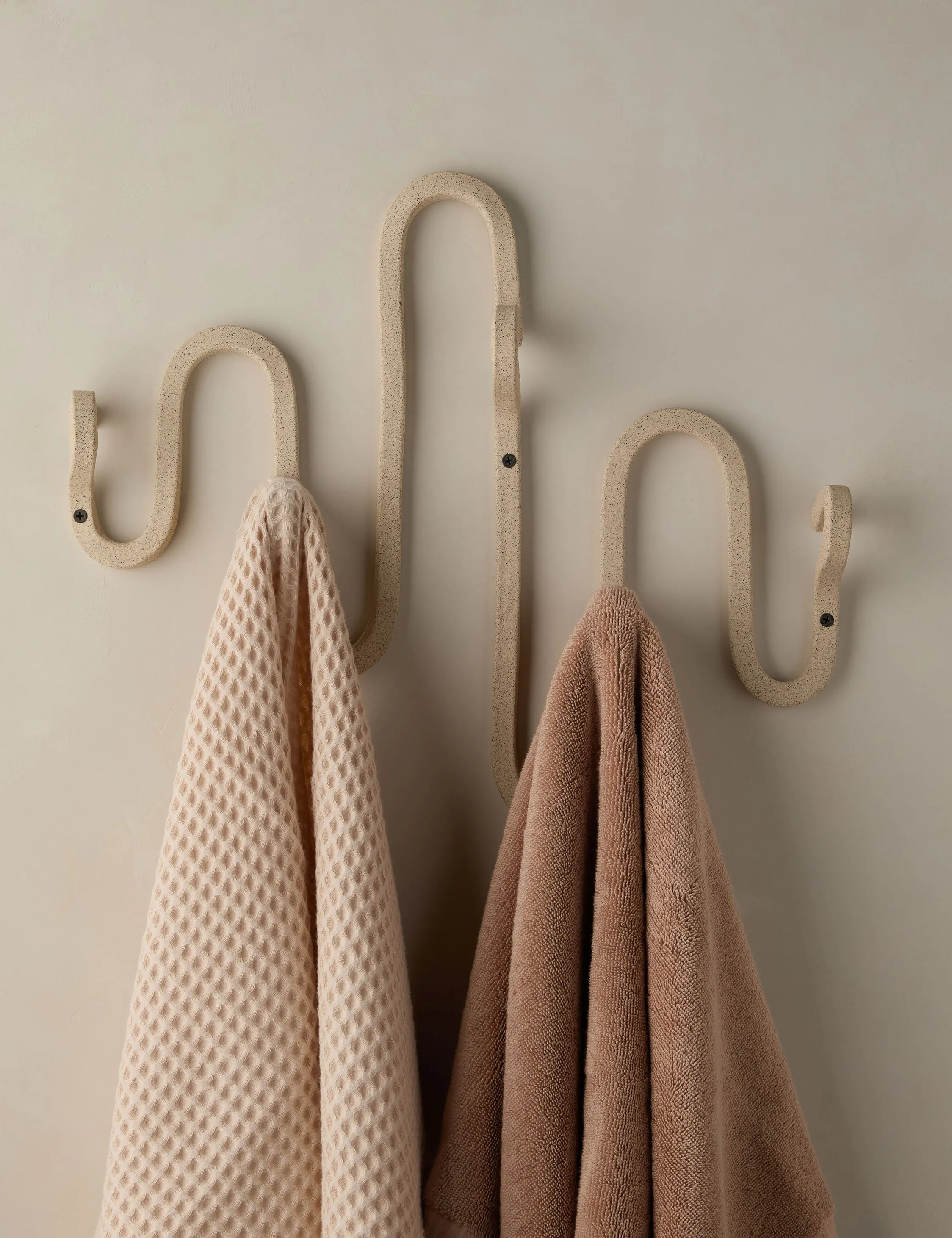 For-Everything Horizontal Coat Rack by SIN Ceramics, Sand