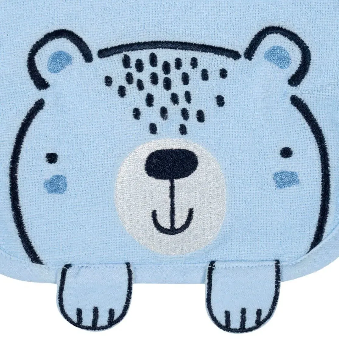 Gerber® Organic 3-Pack Baby Boys Teddy Dribbler Bibs