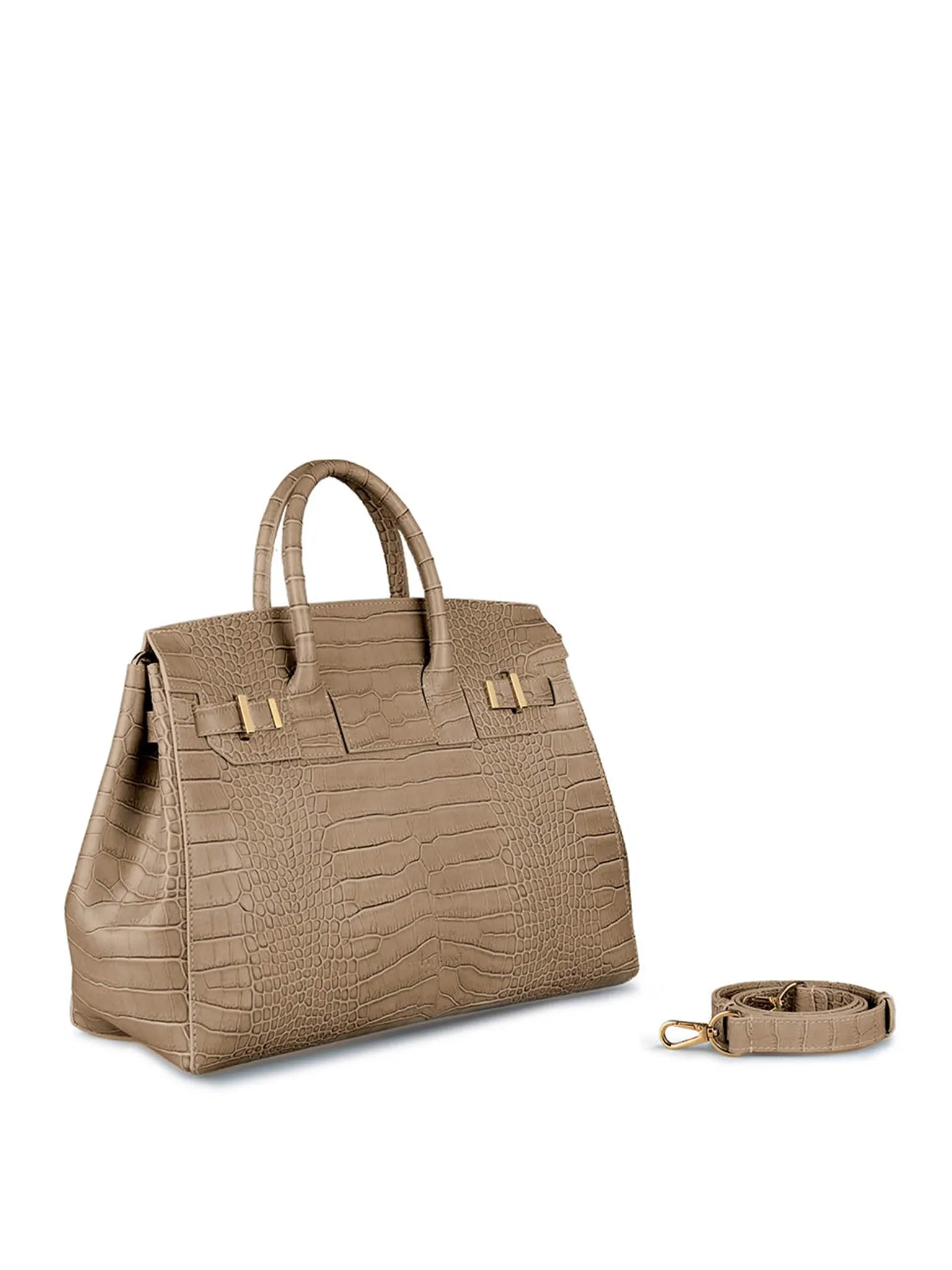 Gigi Croco  13" - Light Beige