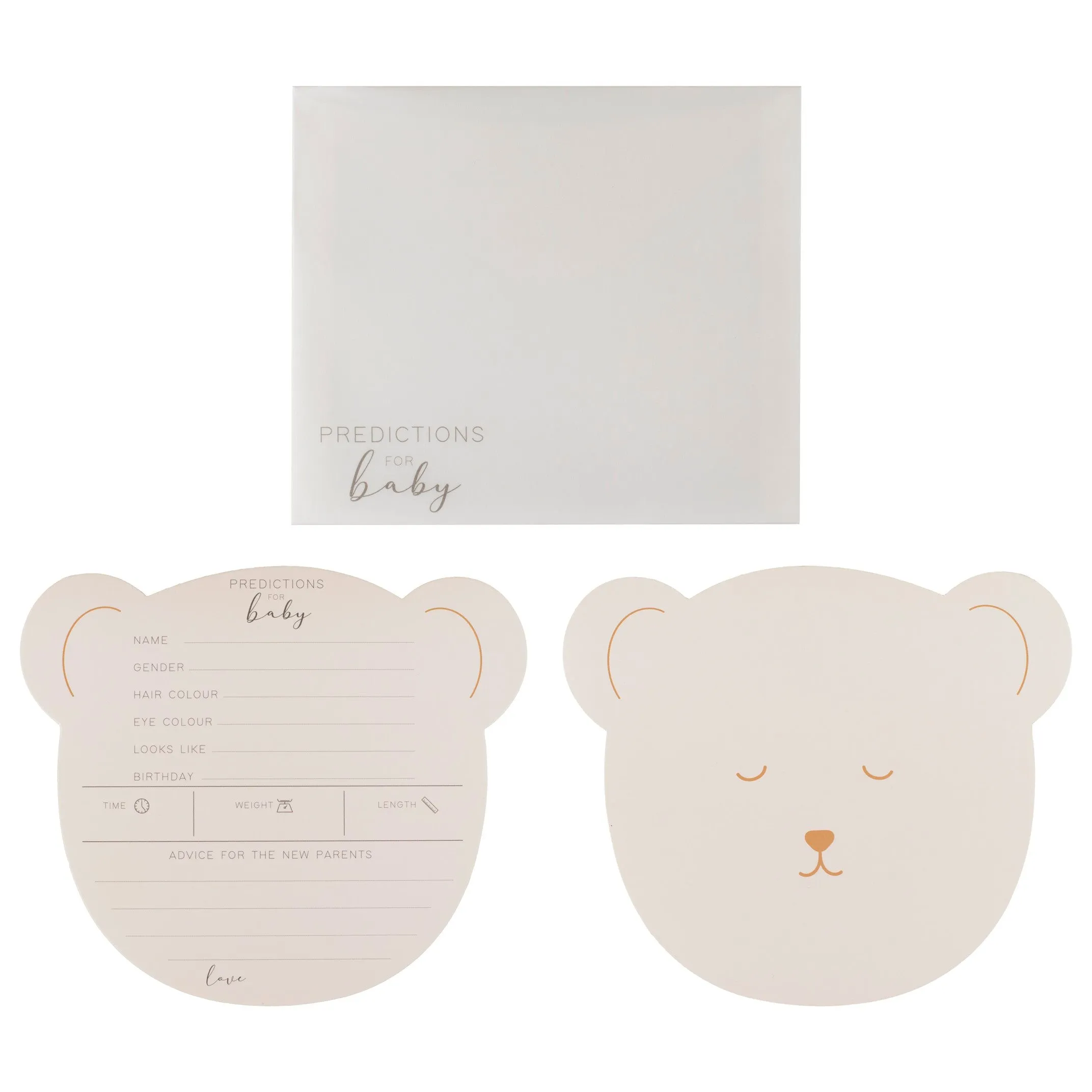 Ginger Ray Teddy Bear Baby Shower Advice Cards