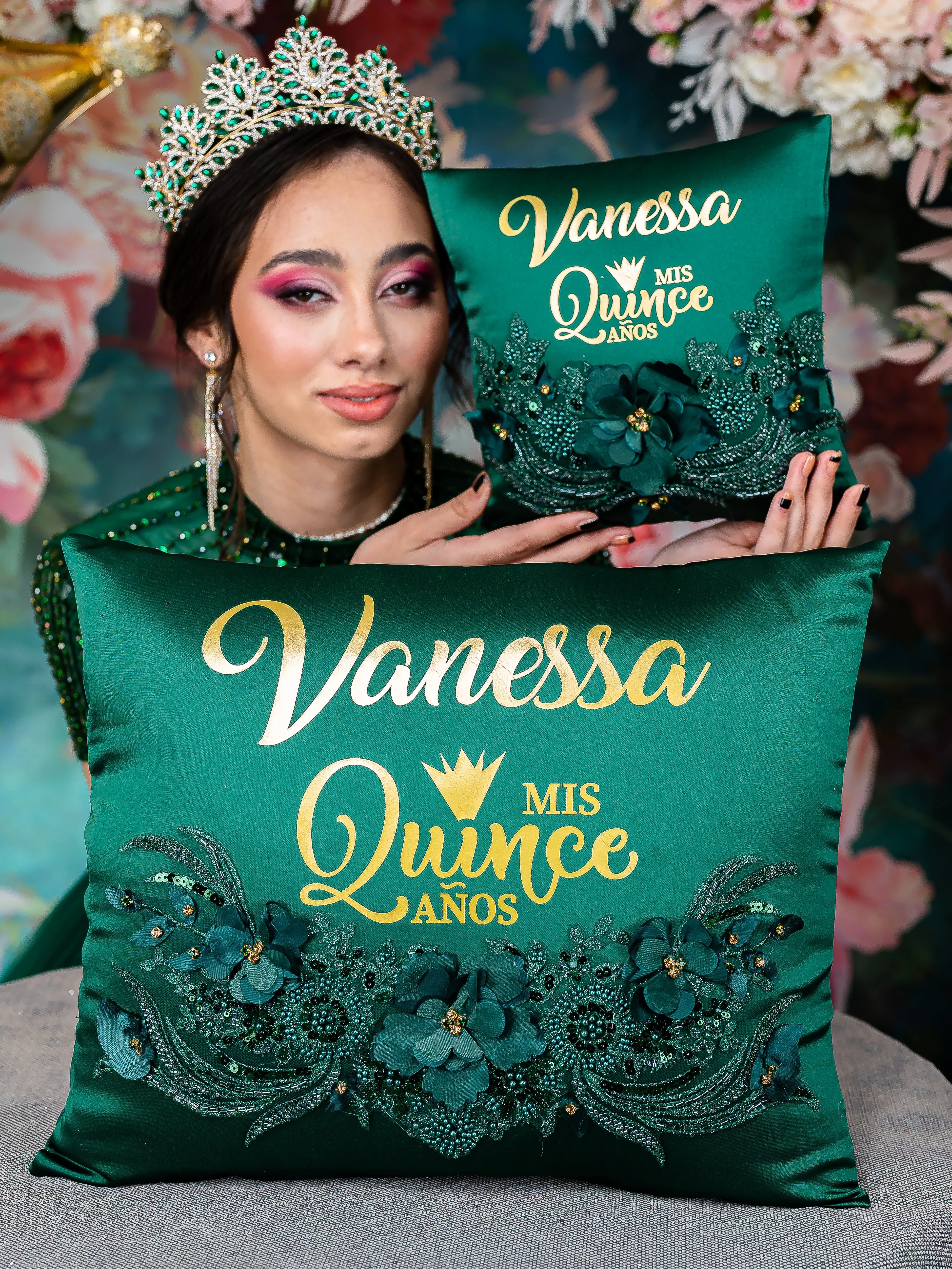 Green full quinceanera package