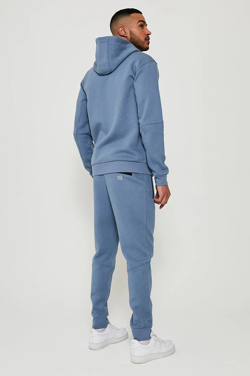 Guilford Fleece Cuffed Joggers - Stormy Grey