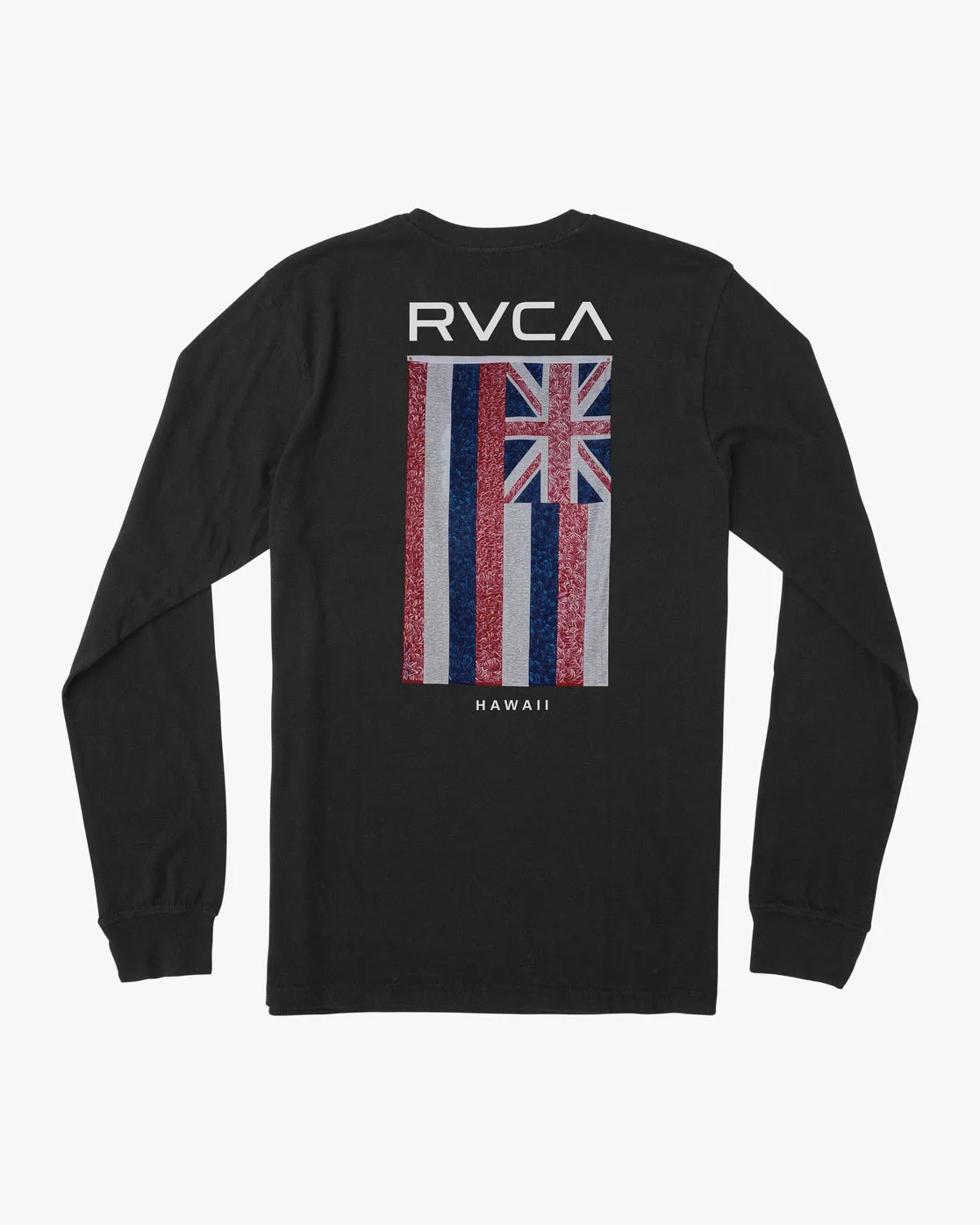 Hawaii Defer Flag Long Sleeve Tee - Black