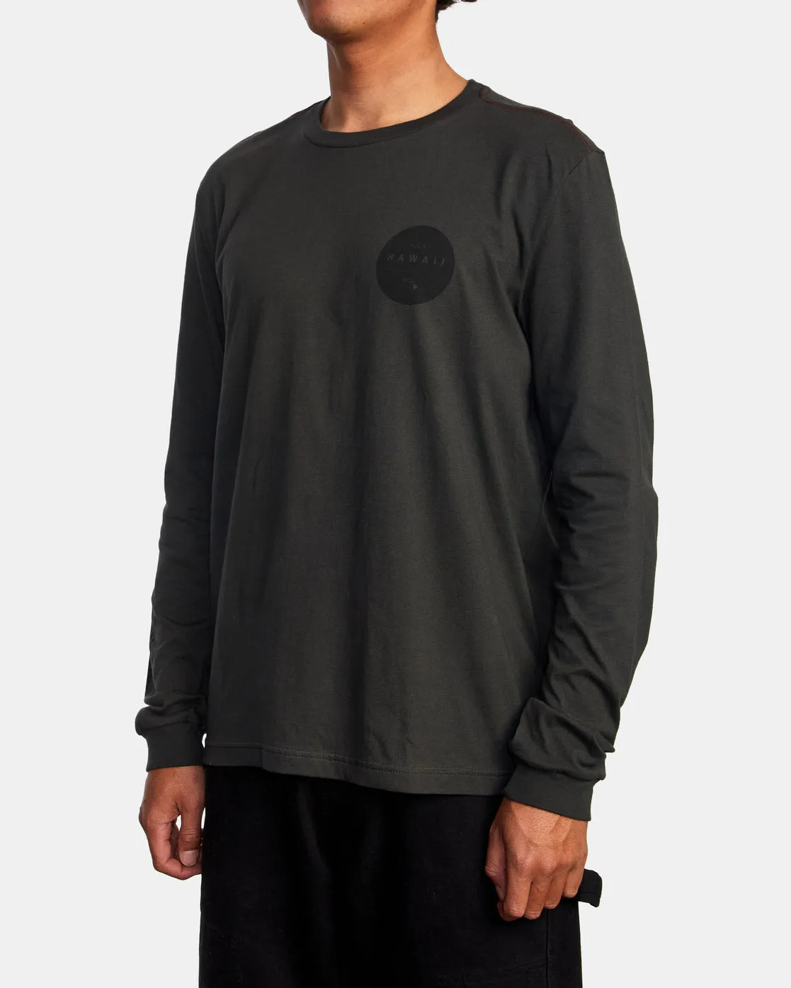 Hawaii Motors Long Sleeve Tee - Pirate Black