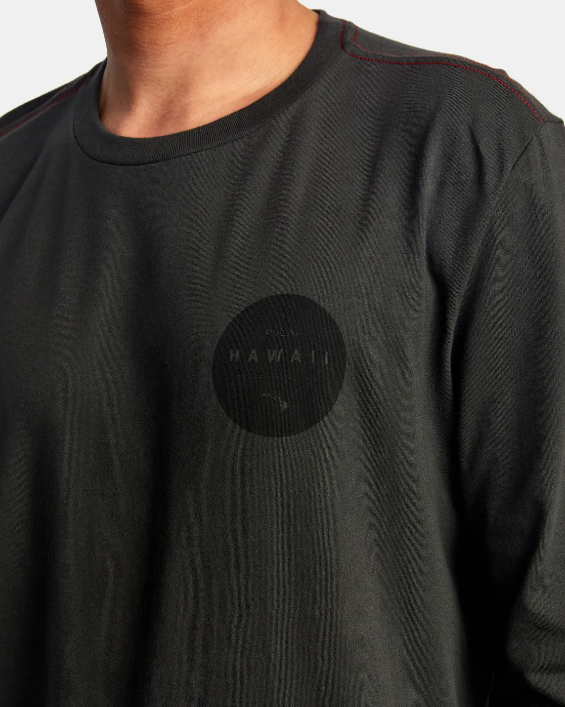 Hawaii Motors Long Sleeve Tee - Pirate Black