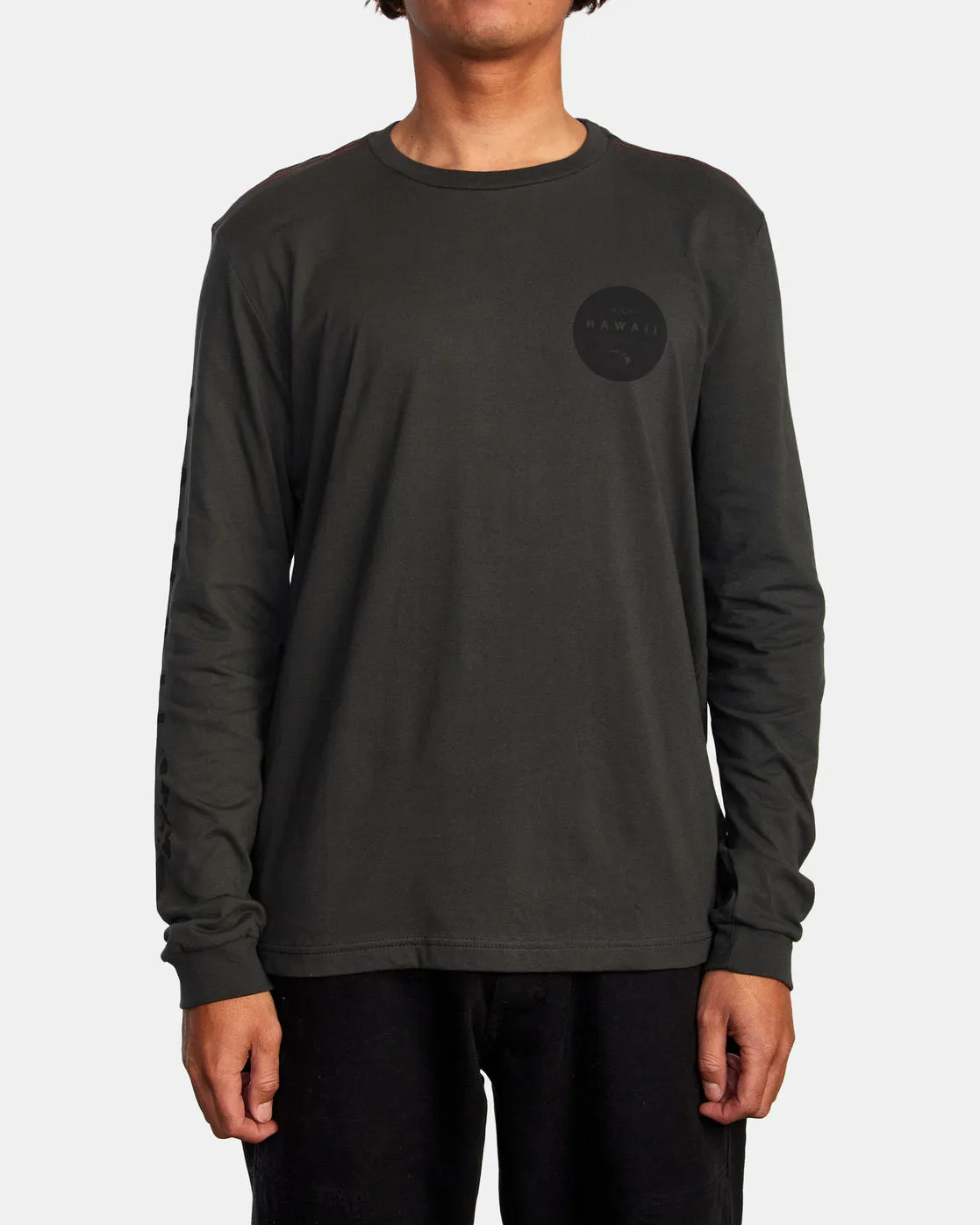 Hawaii Motors Long Sleeve Tee - Pirate Black