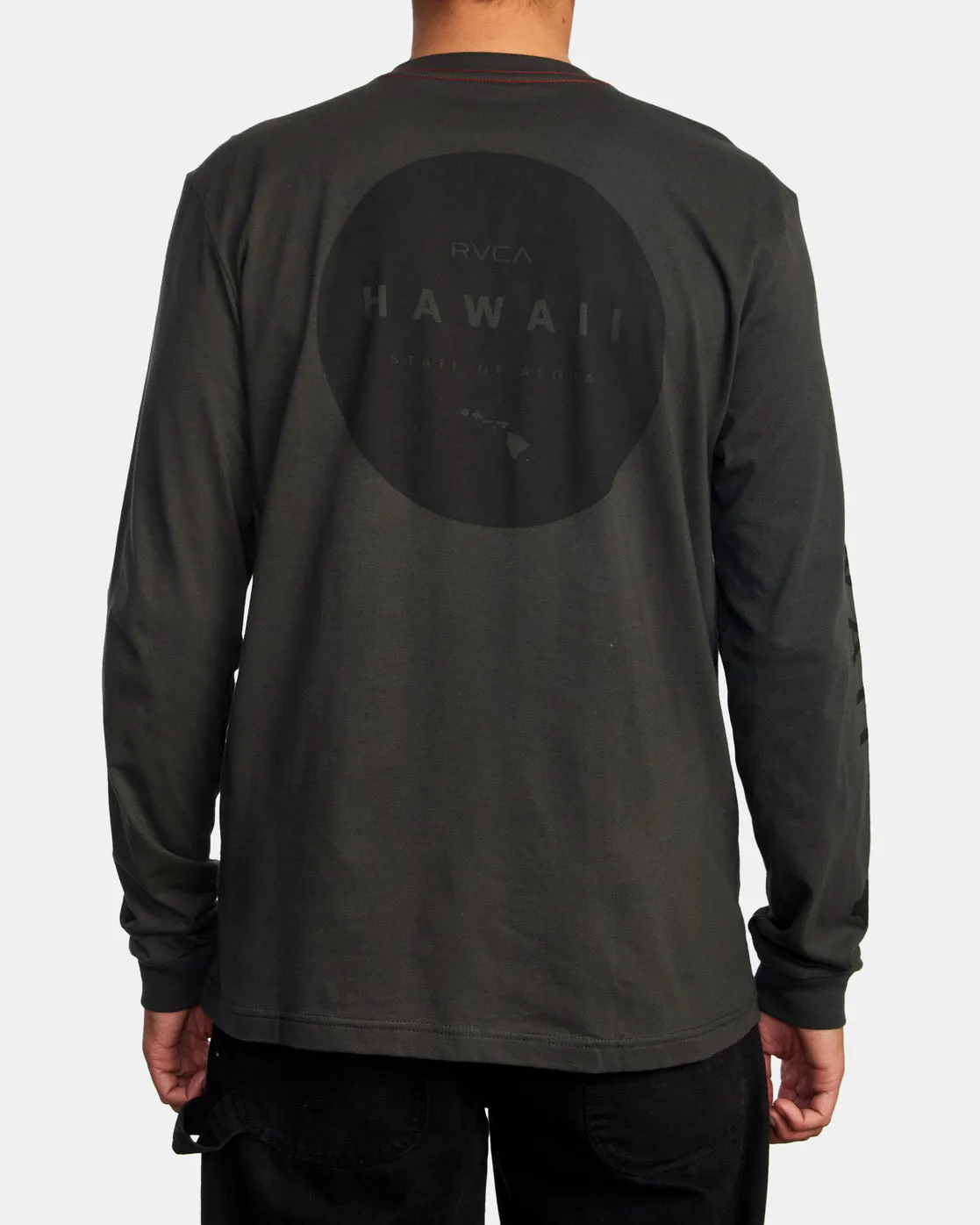 Hawaii Motors Long Sleeve Tee - Pirate Black