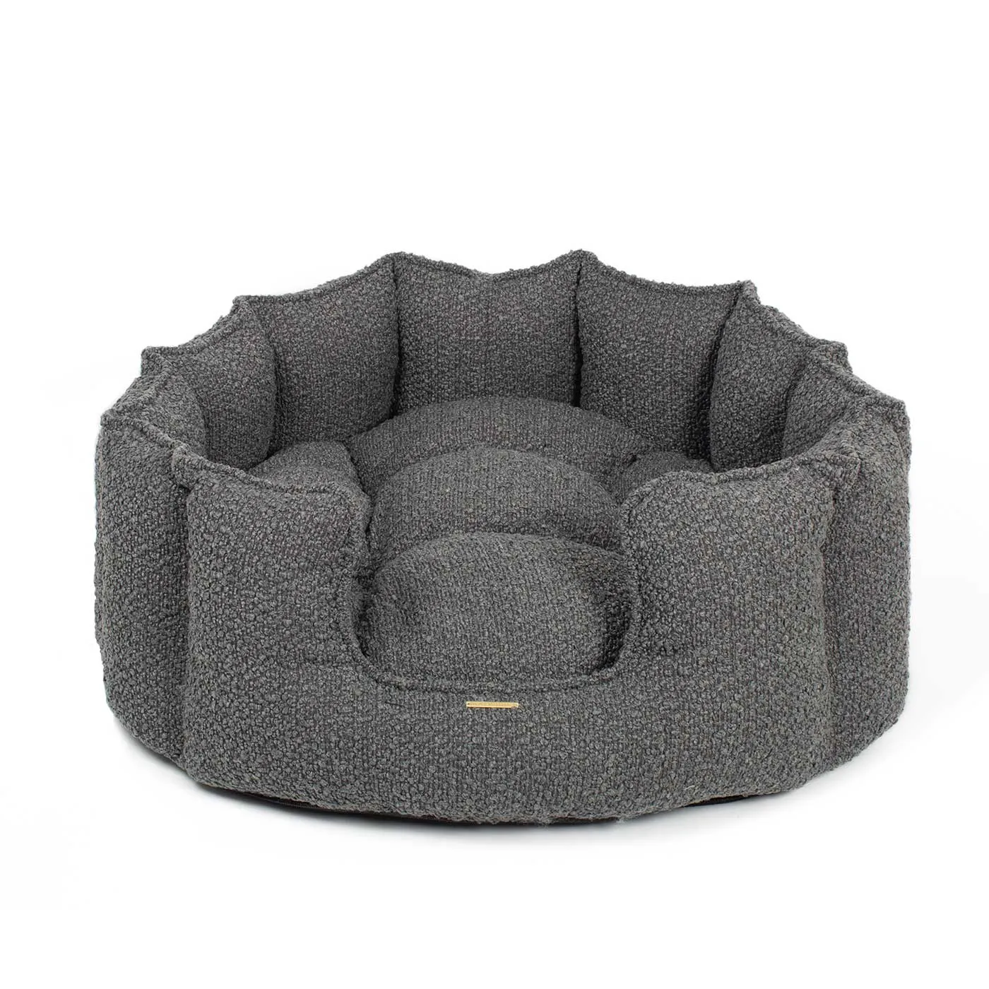 High Wall Bed For Cats in Bouclé by Lords & Labradors