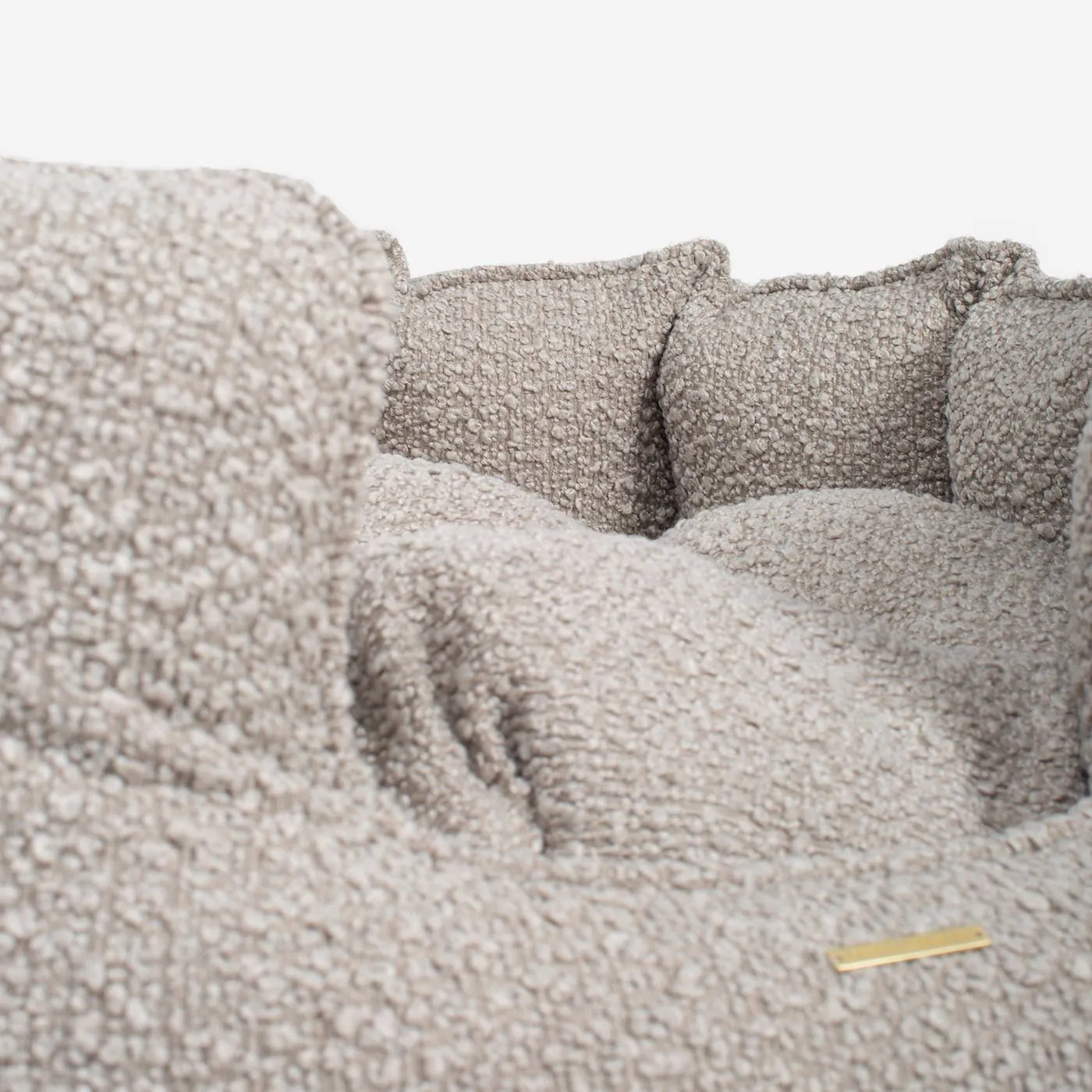 High Wall Bed For Cats in Bouclé by Lords & Labradors