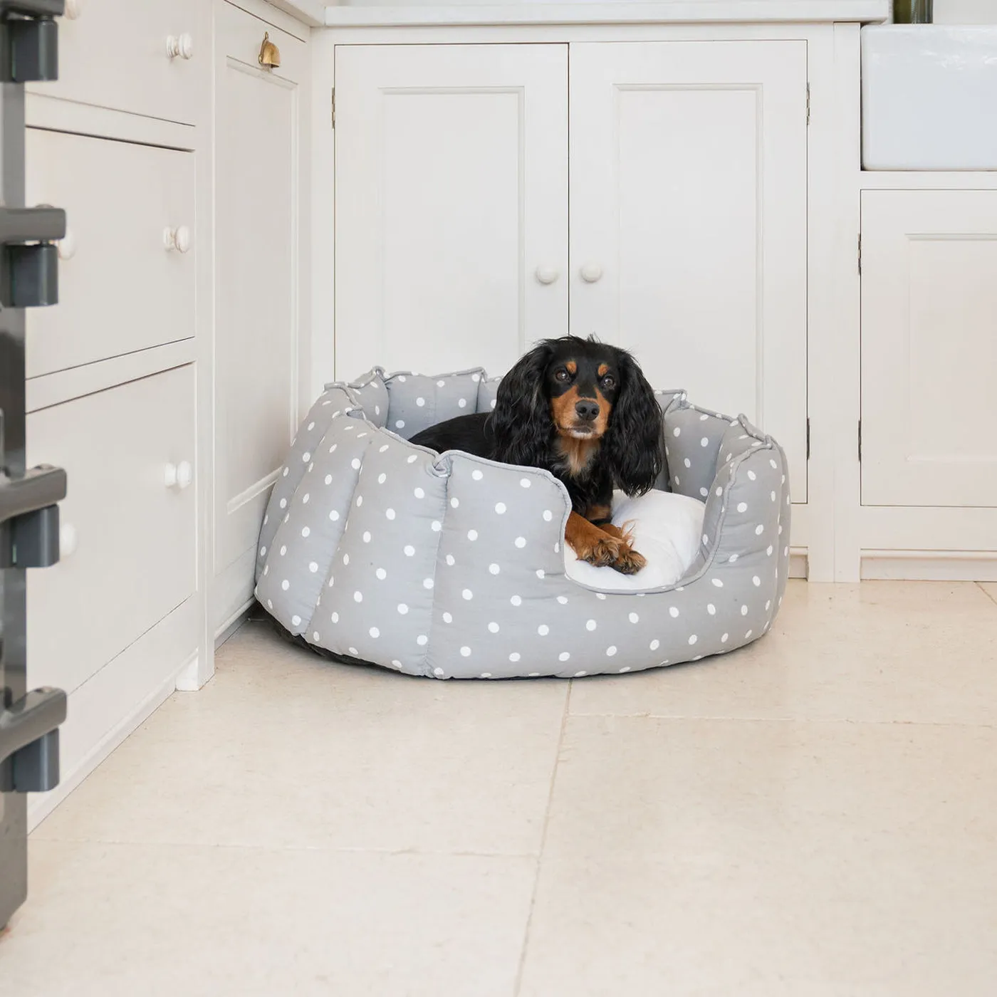 High Wall Bed in Grey Spot by Lords & Labradors