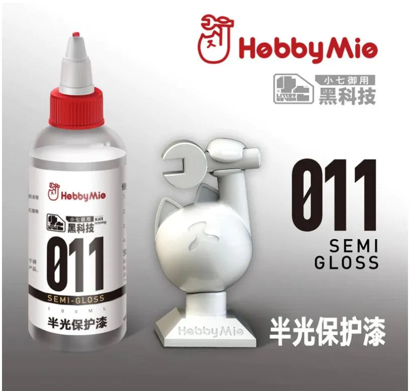 Hobby Mio 011 Semi Gloss Clear Top Coat Lacquer Paint 100ml