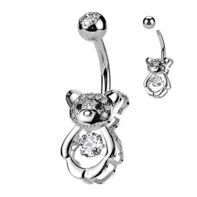 Hollowed Crystal Teddy Bear Belly Bar