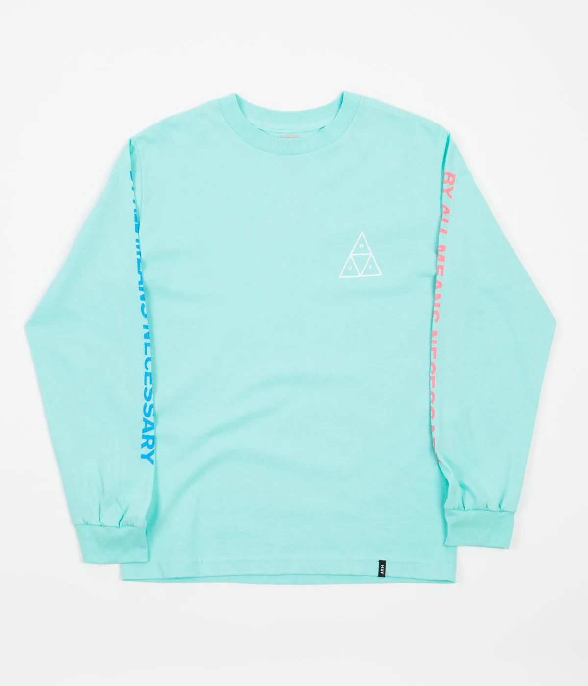 HUF Multi Triple Triangle Long Sleeve T-Shirt - Mint