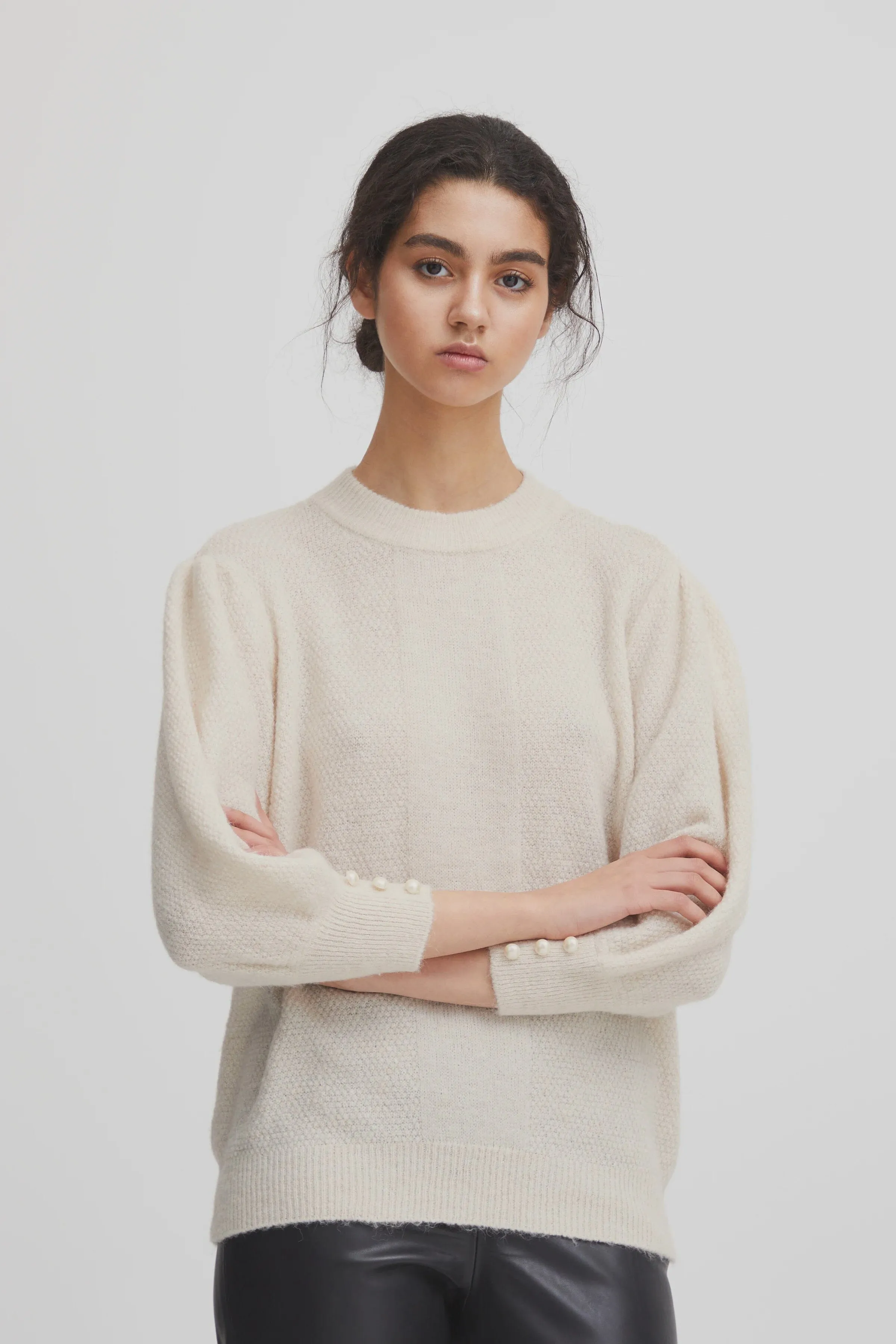 KAMARA KNIT PULLOVER (IVORY)