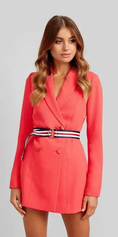 Kookai Ribbon Playsuit Tomato