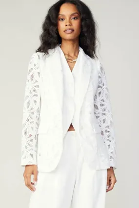 Lace Single Breasted Blazer