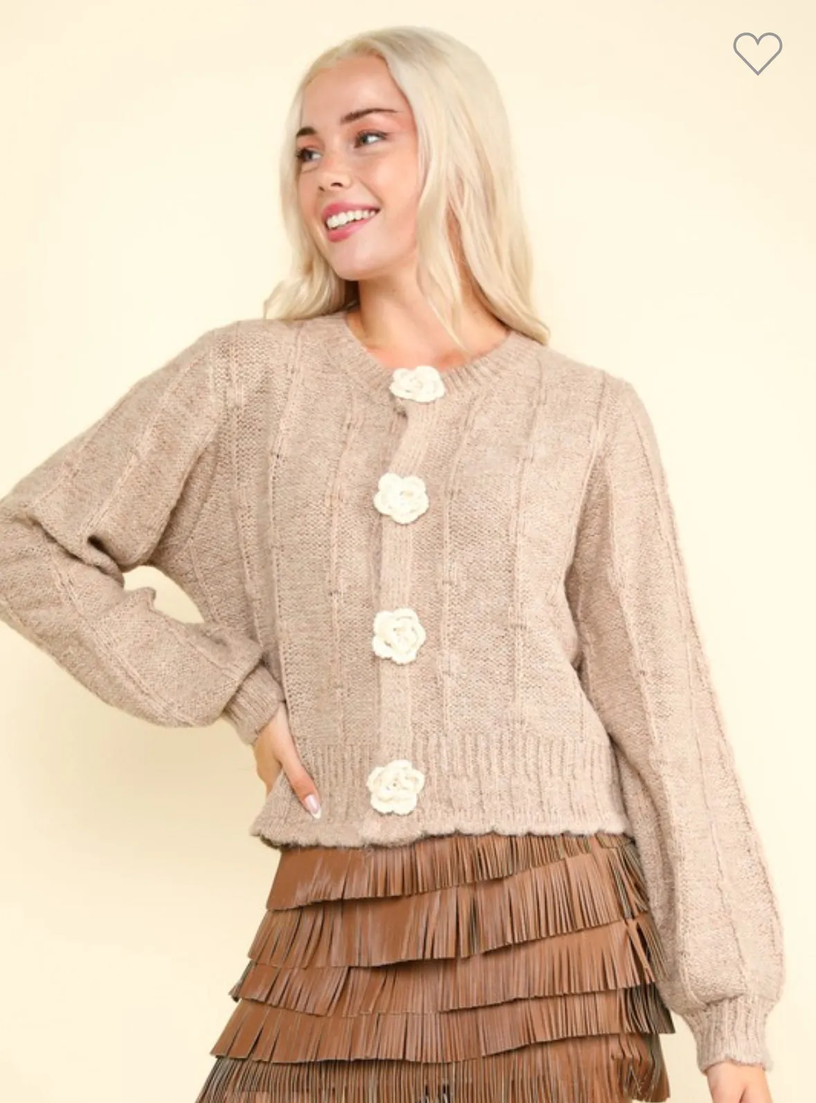 Latte Love Cardigan/Sweater