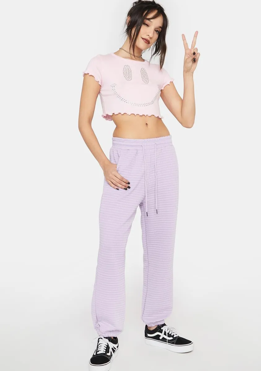 Lavender Cozy Or Bust Joggers