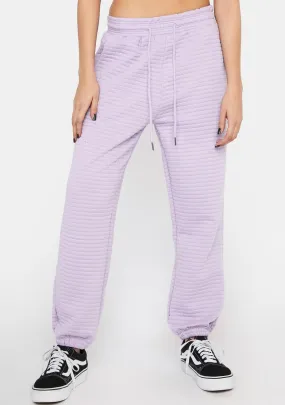 Lavender Cozy Or Bust Joggers