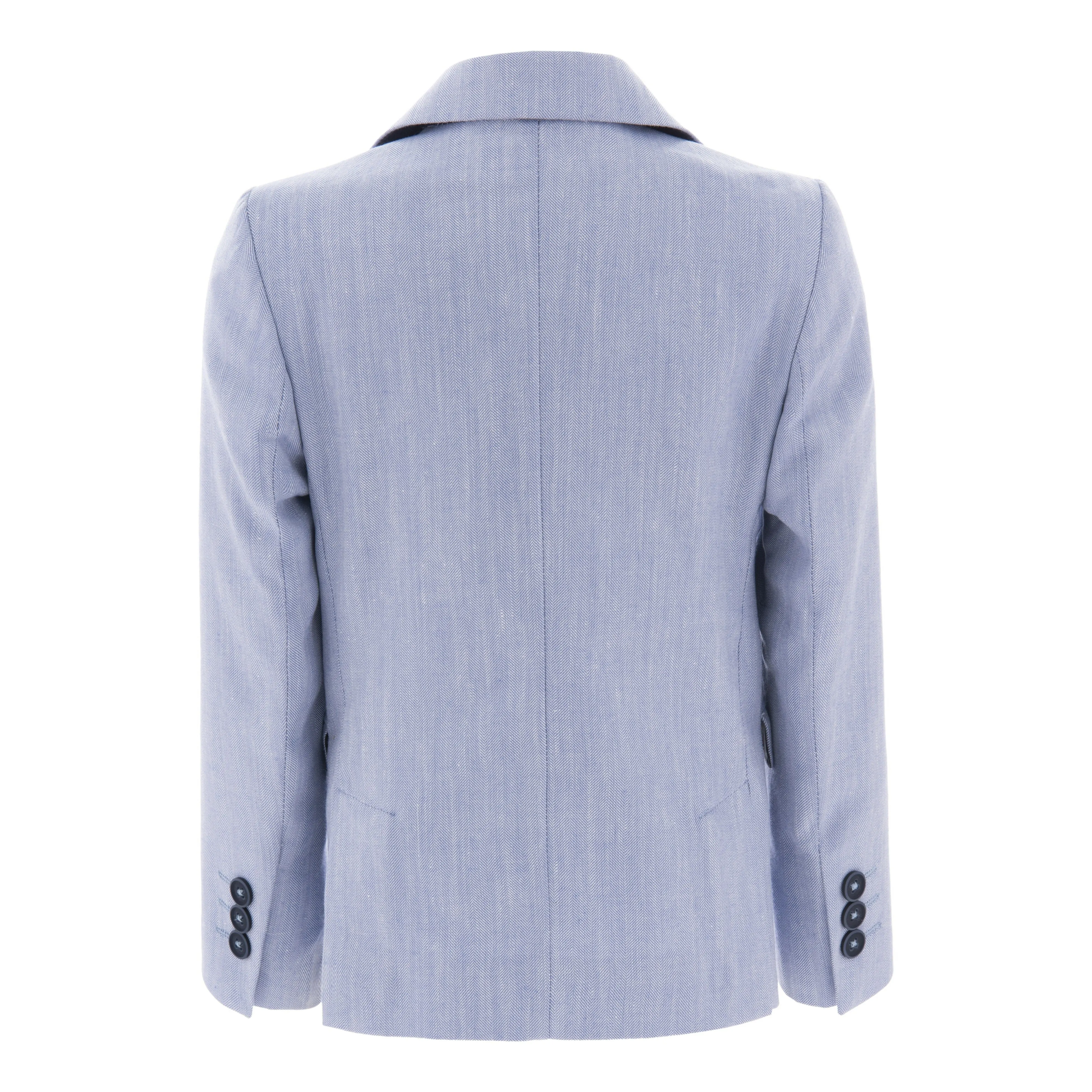 Light Blue Peak Lapel Blazer