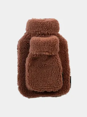 Little and Large Chocolate Teddy Hot Water Bottle Gift Set