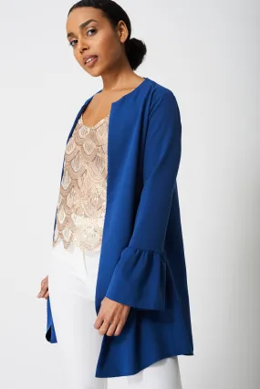 Longline Bell Sleeve Blazer