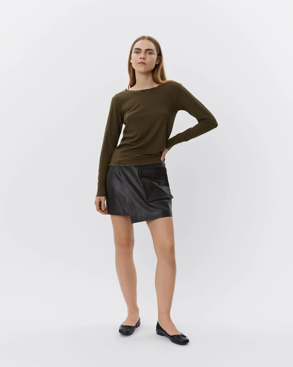 MATTIESW T-SHIRT LONG SLEEVE - Olive