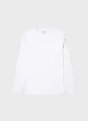 Men's Long Sleeve Heavyweight T-shirt in White