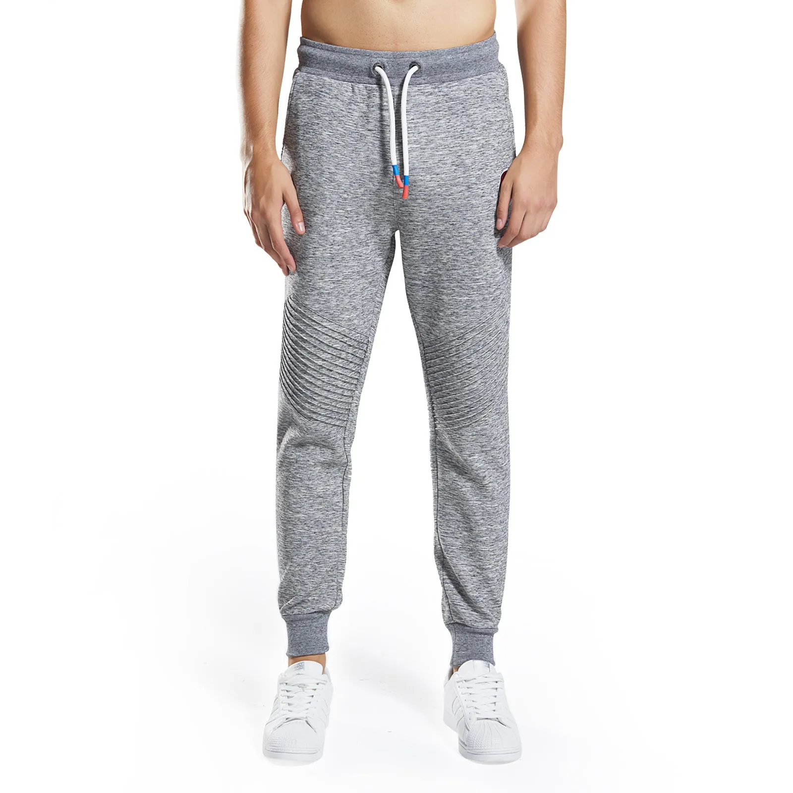 Mens Skinny Scuba Pintuck Joggers