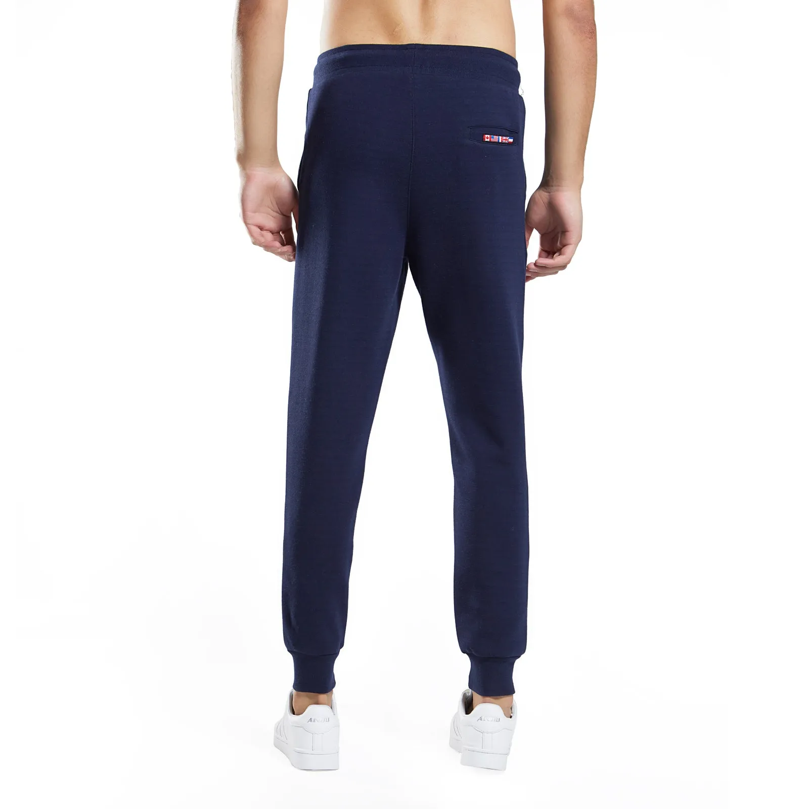 Mens Skinny Scuba Pintuck Joggers