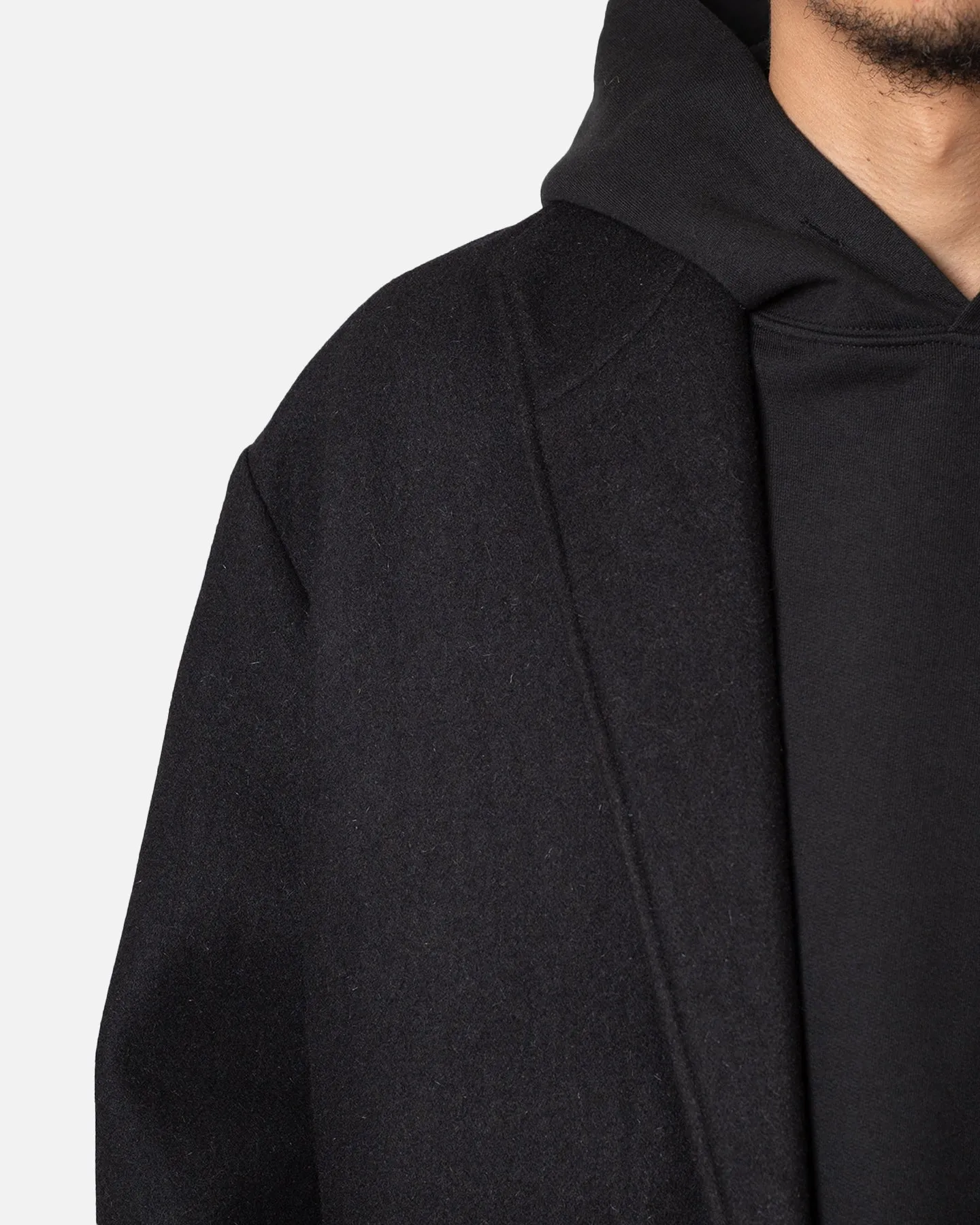 MNML Wool Coat Black