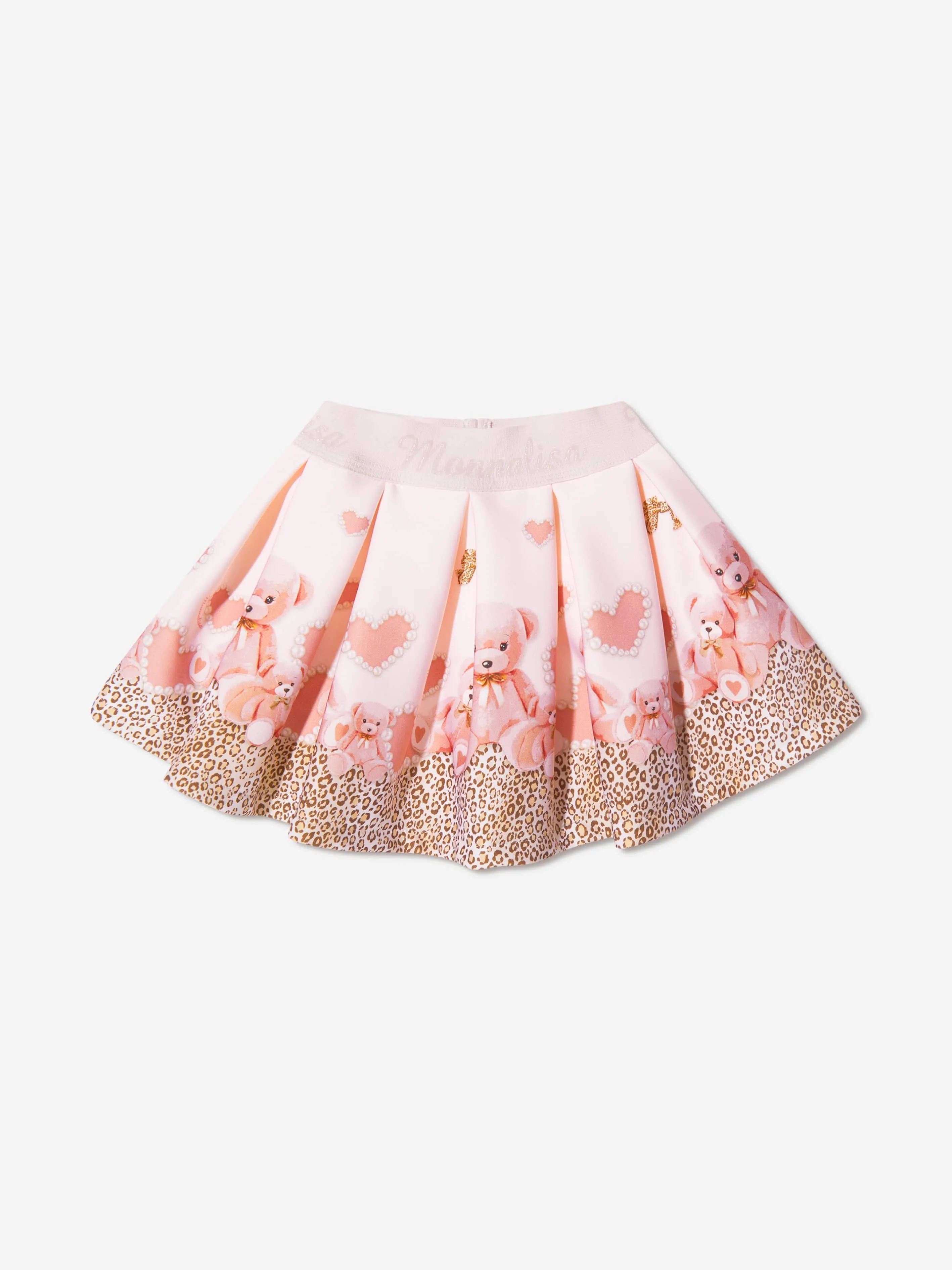 Monnalisa Baby Girls Neoprene Teddy Bear Skirt