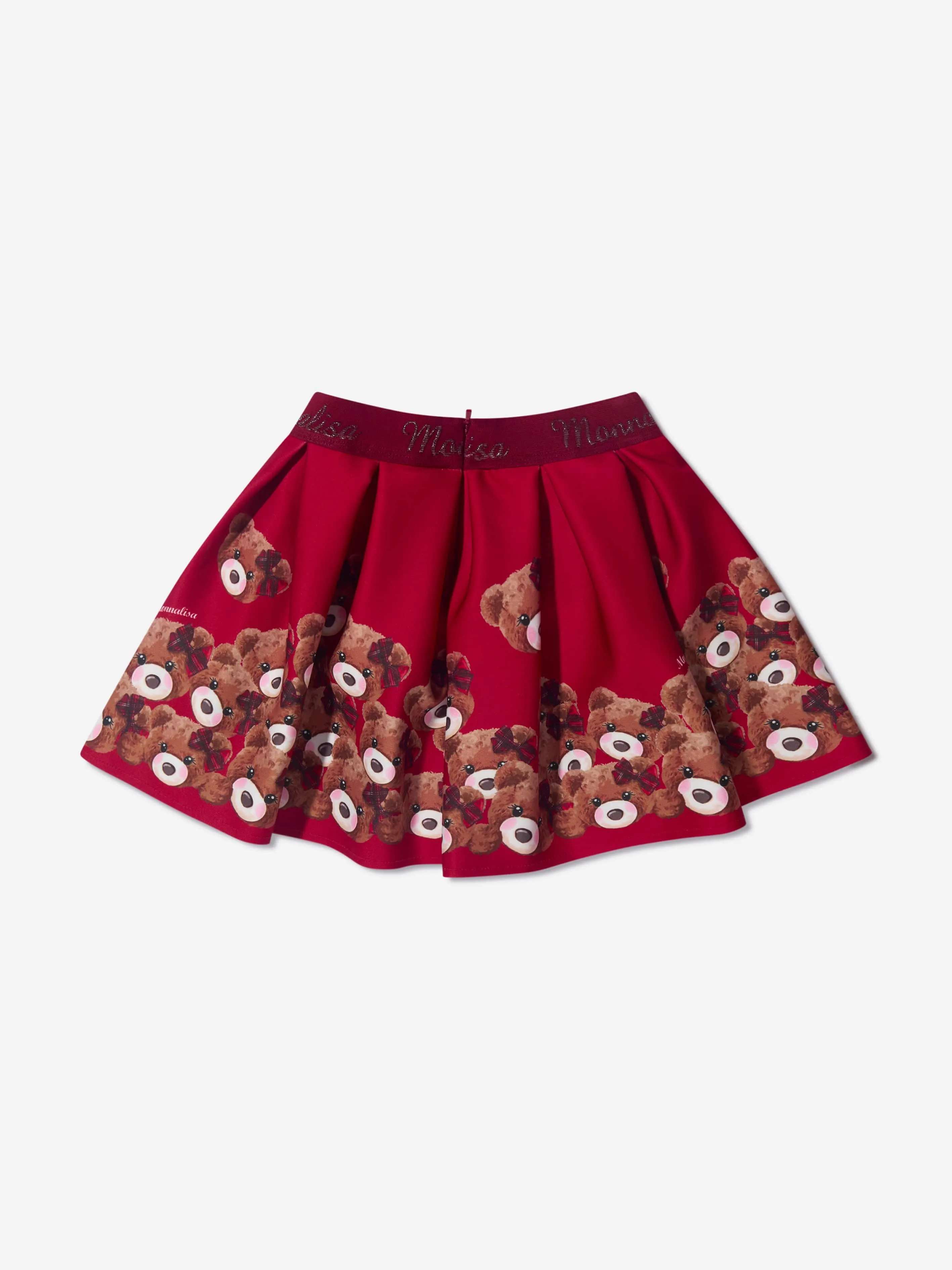 Monnalisa Girls Teddy Bear Neoprene Skirt