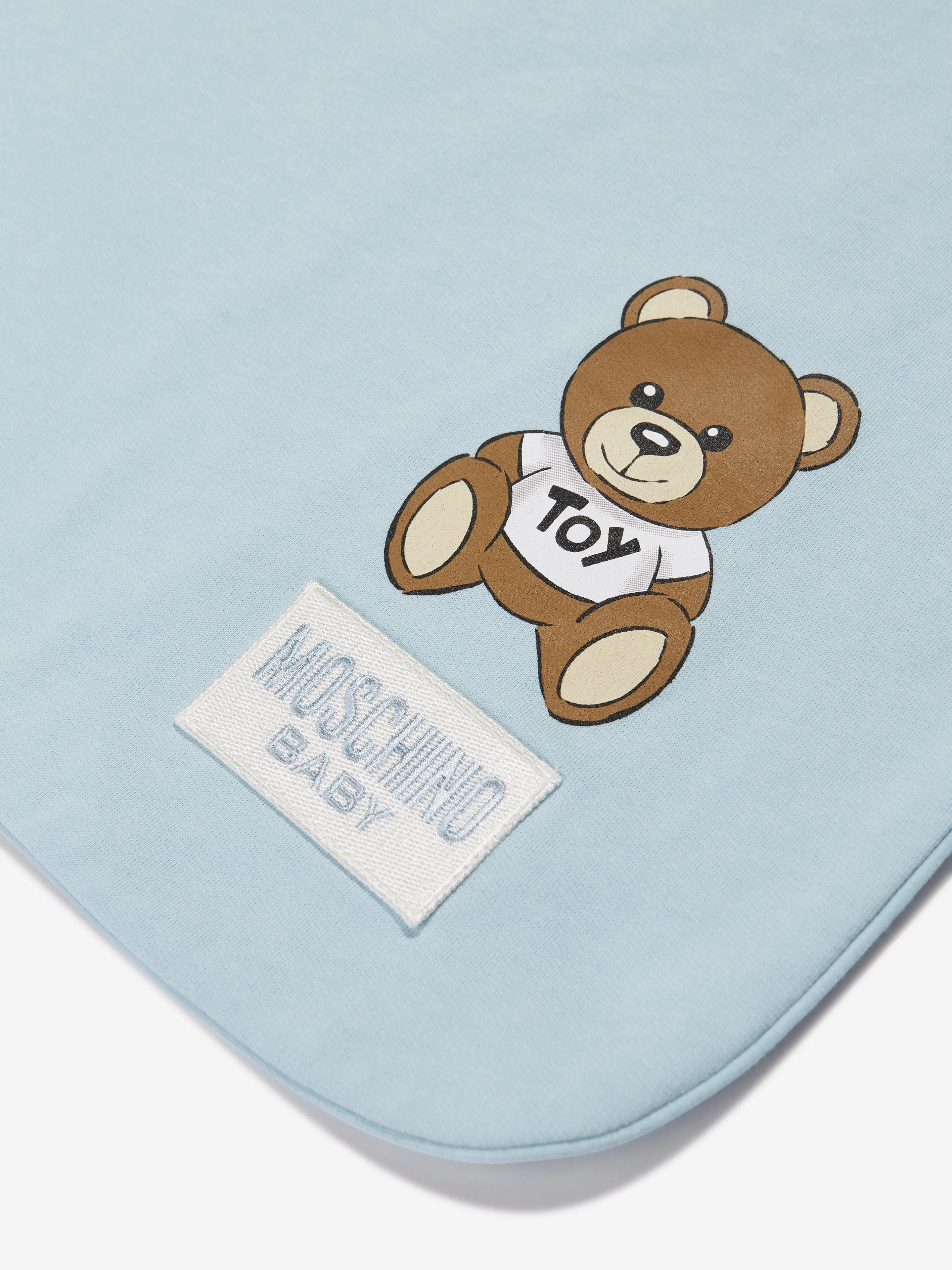 Moschino Baby Boys Teddy Bear Blanket in Blue