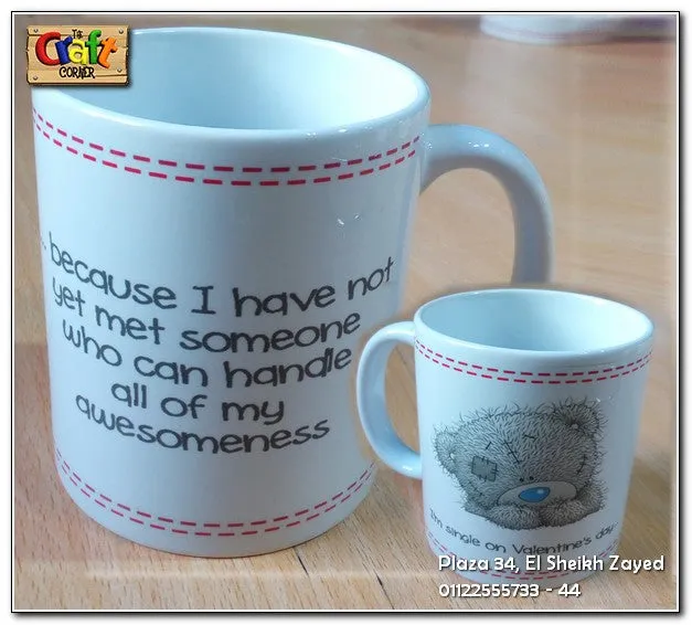 Mug "tatty teddy single on valentine's day"